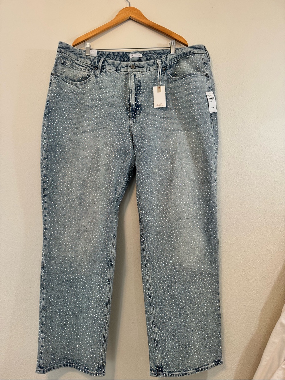 Good American Bedazzled good 90s relaxed jeans - Picture 5 of 9